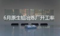 6月原生铅冶炼厂开工率56．35％